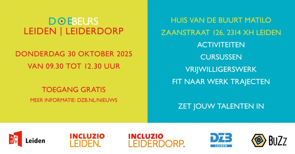 30 oktober DoeBeurs Leiden & Leiderdorp